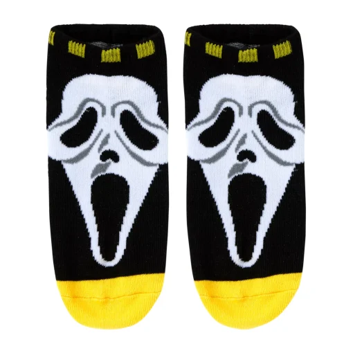 Spirit Halloween Ghost Face No Show Socks - 5 Pack