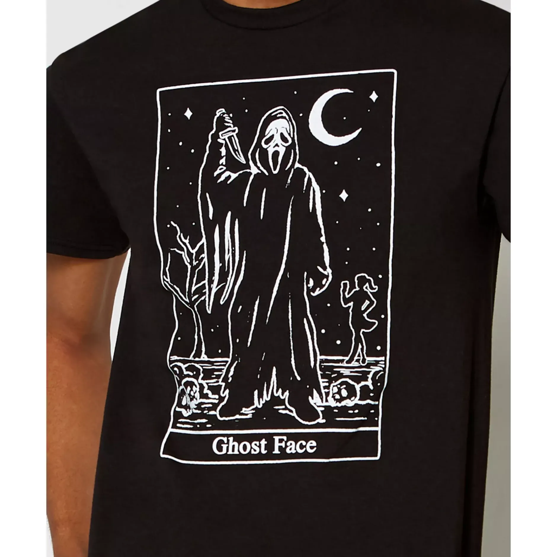 Spirit Halloween Ghost Face Tarot T Shirt