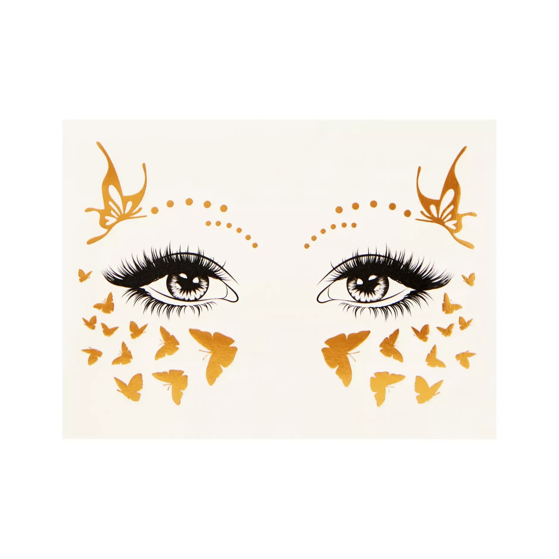 Spirit Halloween Gold Butterfly Face Decal