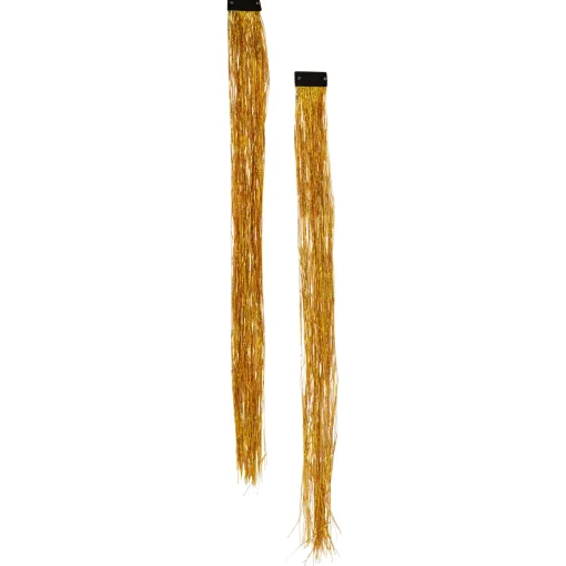 Spirit Halloween Gold Tinsel Hair Extensions