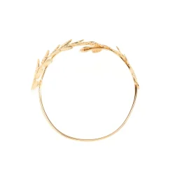 Spirit Halloween Goldtone Leaf Arm Cuff