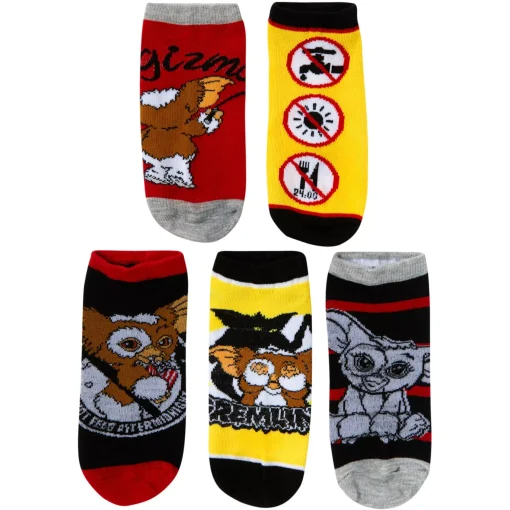 Spirit Halloween Gremlins No Show Socks - 5 Pack