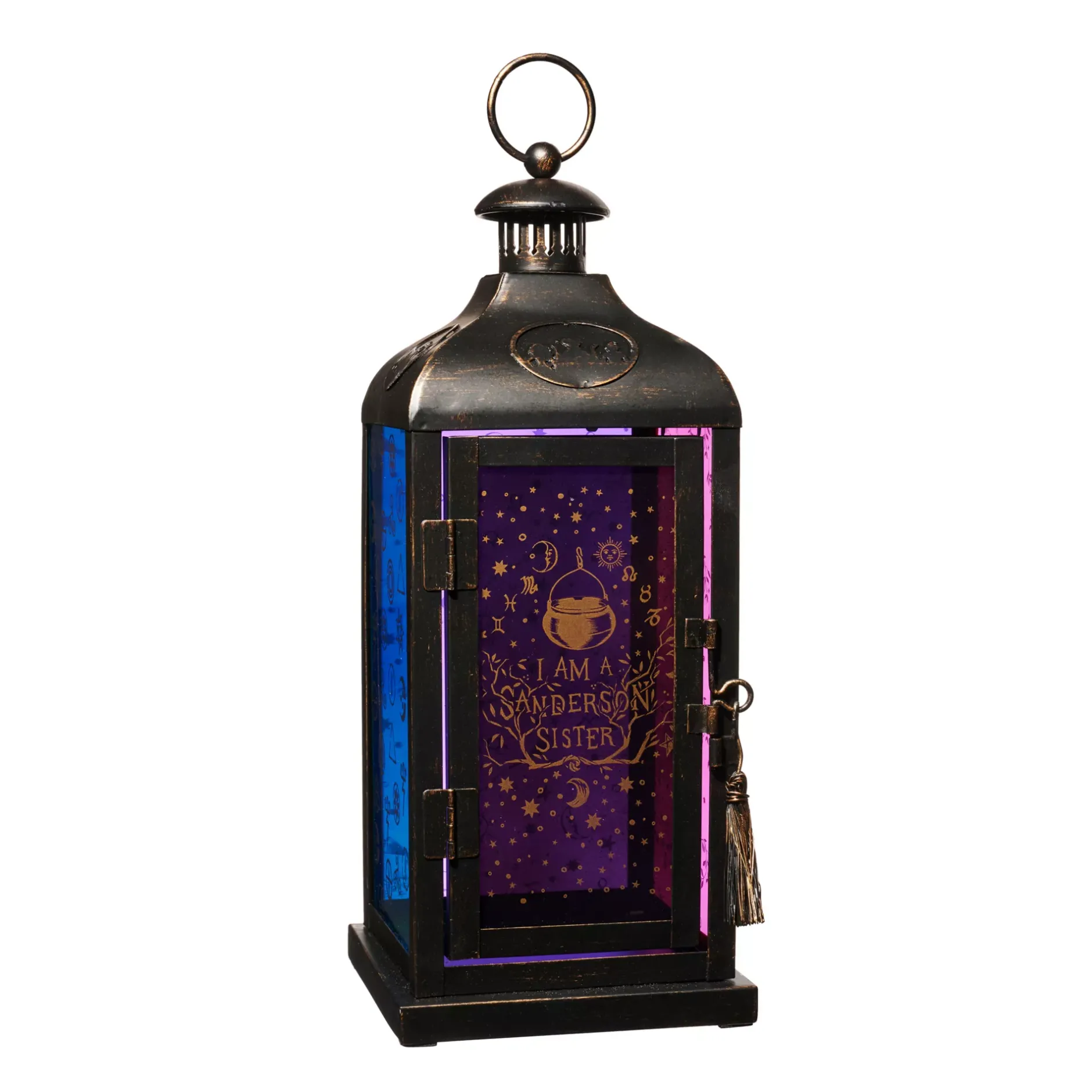 Spirit Halloween Hocus Pocus Multi-Colored Glass Lantern