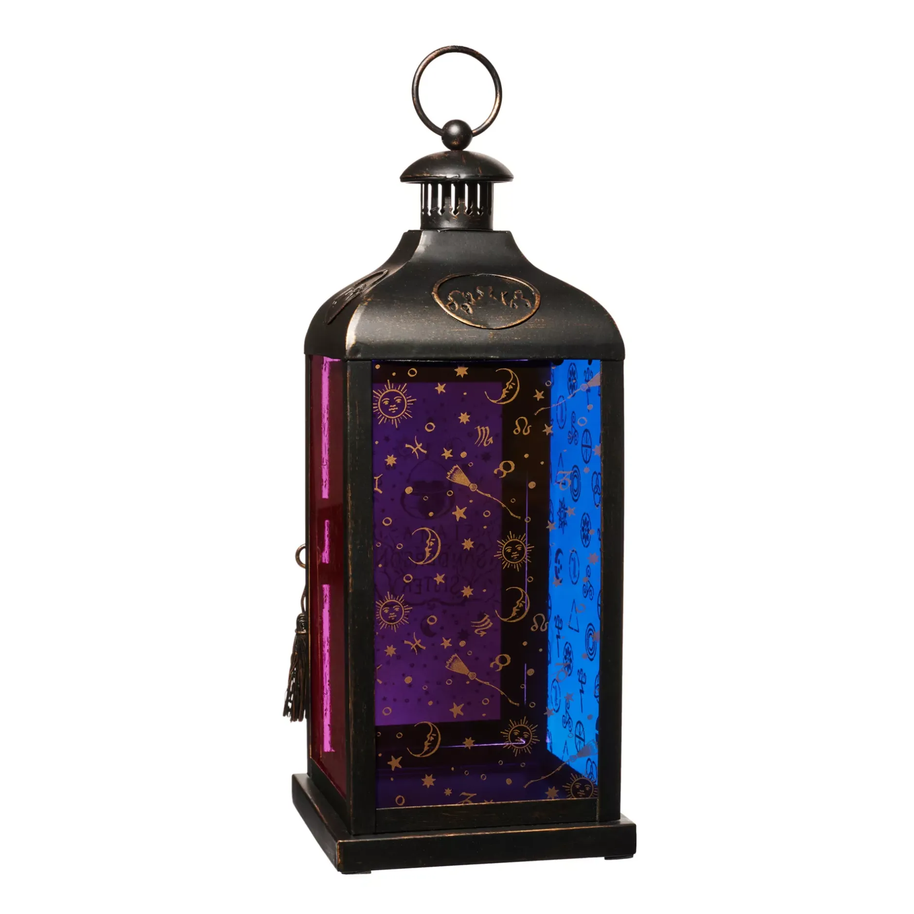 Spirit Halloween Hocus Pocus Multi-Colored Glass Lantern