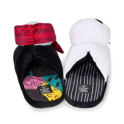 Spirit Halloween Jack and Sally Plush Slippers - The Nightmare Before Christmas