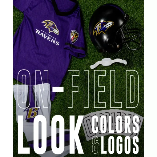 BOY Spirit Halloween Kids Baltimore Ravens NFL Deluxe Uniform Costume - Franklin Sports