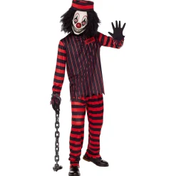BOY Spirit Halloween Kids Criminal Clown Costume