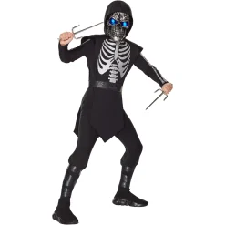 BOY Spirit Halloween Kids Light-Up Skeleton Ninja Costume