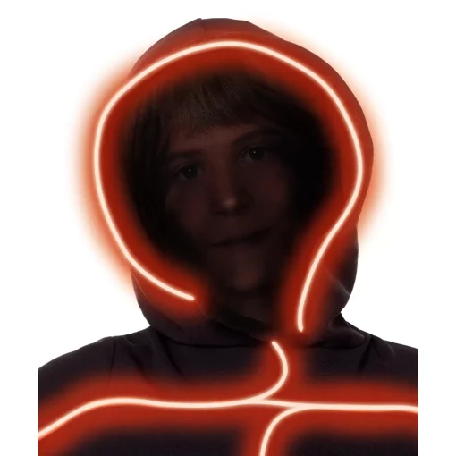 Spirit Halloween Kids Orange Light-Up Stick Figure Costume