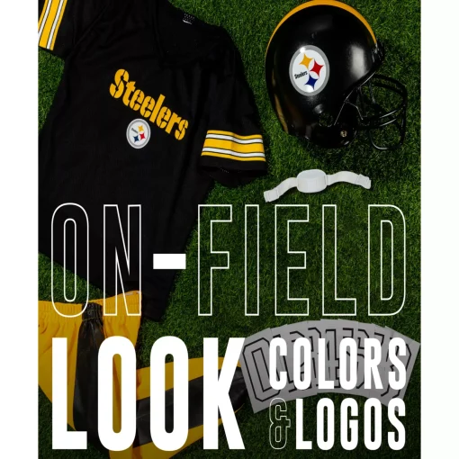 BOY Spirit Halloween Kids Pittsburgh Steelers NFL Deluxe Uniform Costume - Franklin Sports