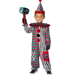 BOY Spirit Halloween Kids Trickster Clown Costume