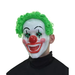 Spirit Halloween Light-Up El Wire Jokes on You Clown Half Mask