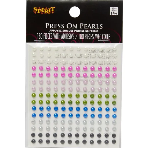 Spirit Halloween Multi-Color Press On Pearls