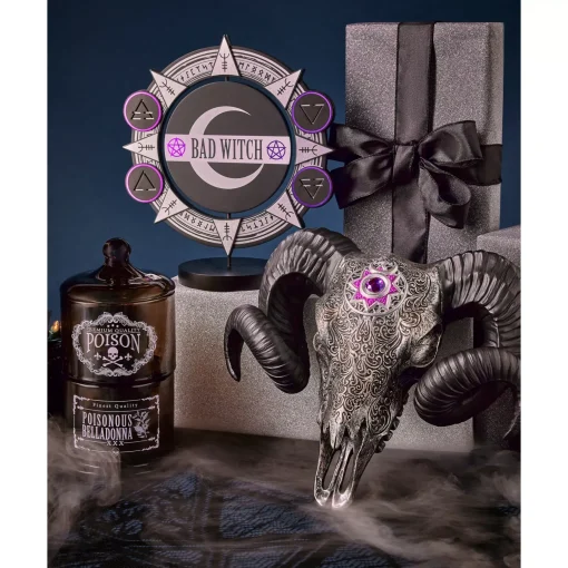 Spirit Halloween Mystical Arts Ram Head Sign