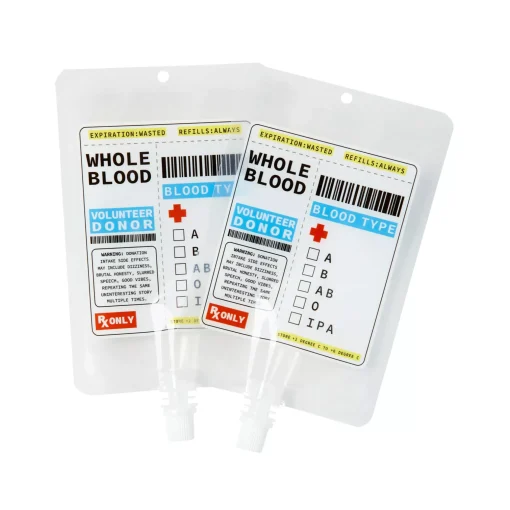 Spirit Halloween Nurse Blood Bag Flask