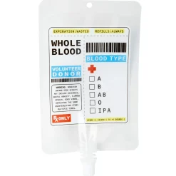 Spirit Halloween Nurse Blood Bag Flask