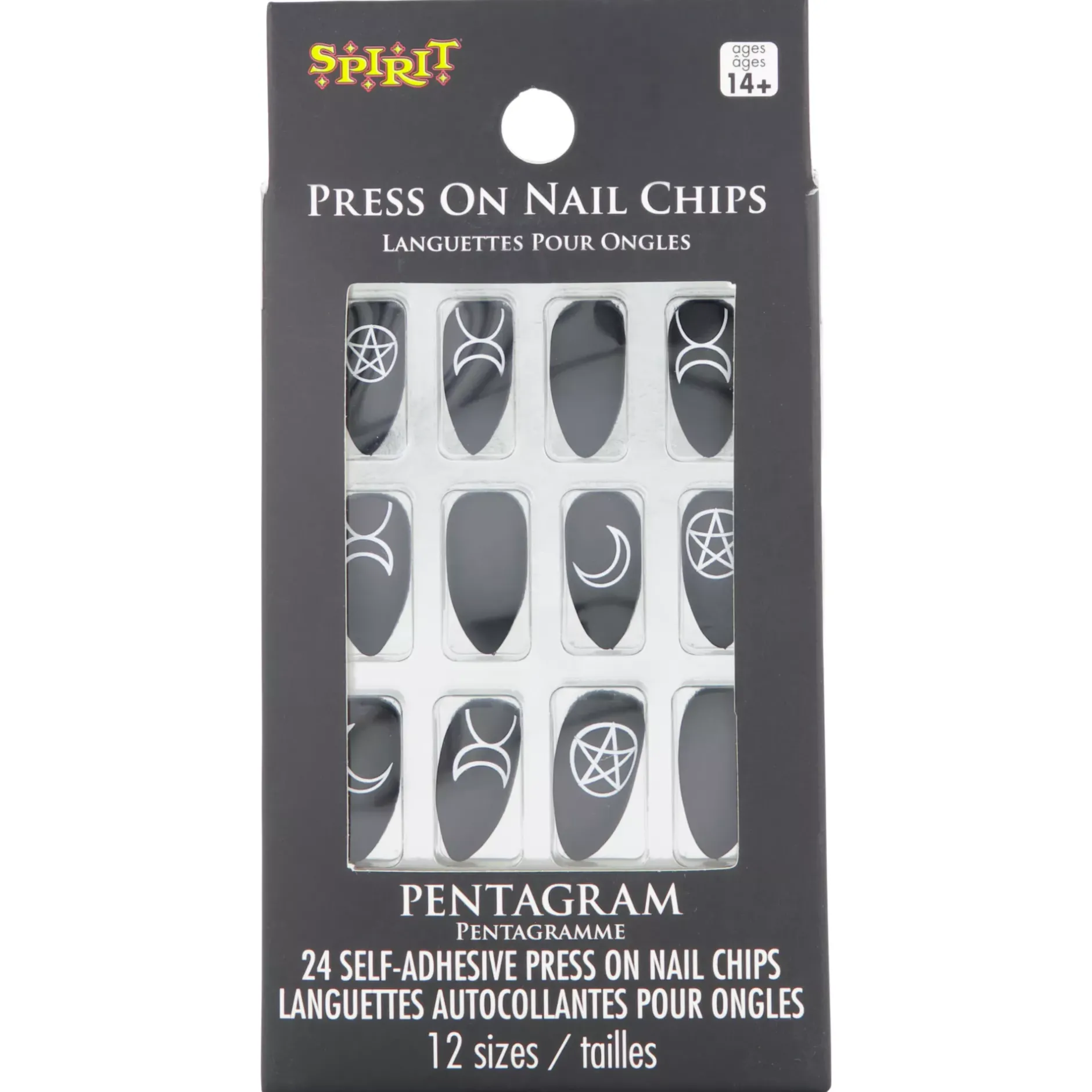 Spirit Halloween Pentagram Press On Nails