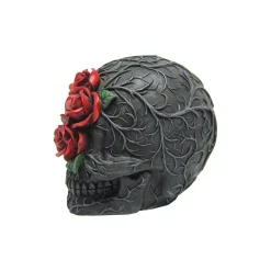 Spirit Halloween Red Roses Skull