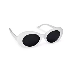 Spirit Halloween '60s White Sunglasses