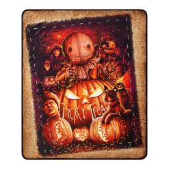 Spirit Halloween Sam Trick 'r Treat Group Fleece Blanket