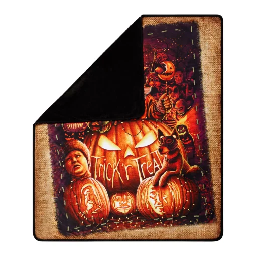 Spirit Halloween Sam Trick 'r Treat Group Fleece Blanket