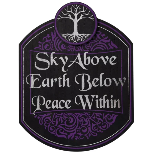 Spirit Halloween Sky Above Earth Below Peace Within Sign