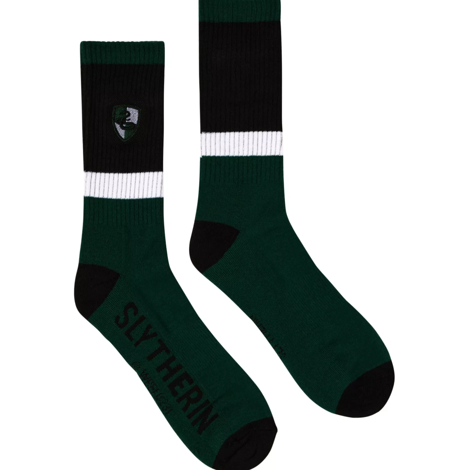 Spirit Halloween Slytherin Embroidered Crew Socks - Harry Potter