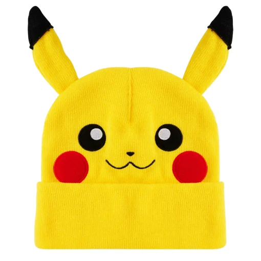 Spirit Halloween Smiling 3D Pikachu Cuff Beanie Hat - Pokémon