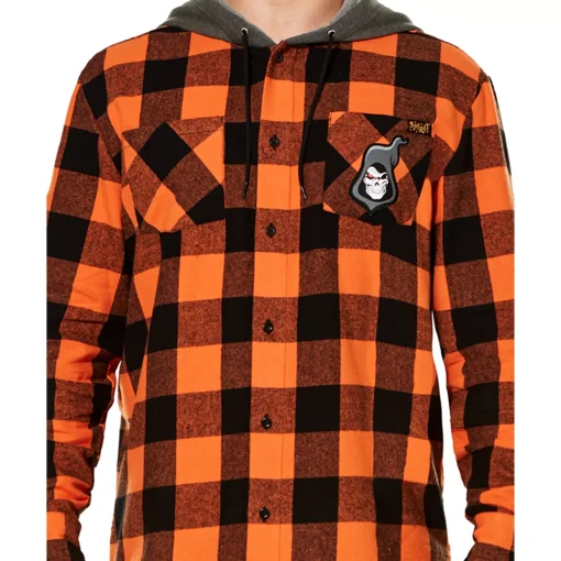 Spirit Halloween Flannel Hoodie
