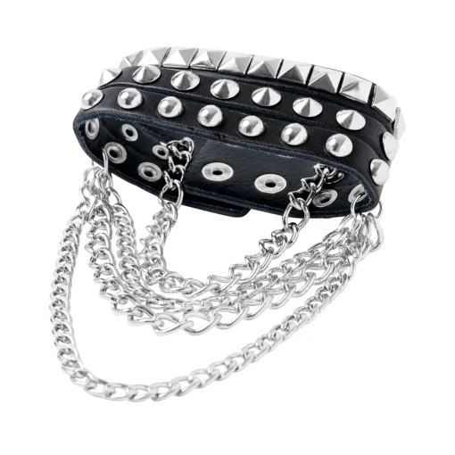 Women Spirit Halloween Studded Chain Punk Rock Bracelet