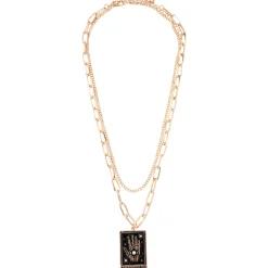 Women Spirit Halloween Tarot Chain Necklaces - 2 Pack