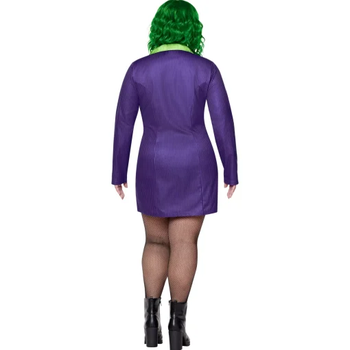 Women Spirit Halloween The Joker Blazer Dress Costume - DC Villains
