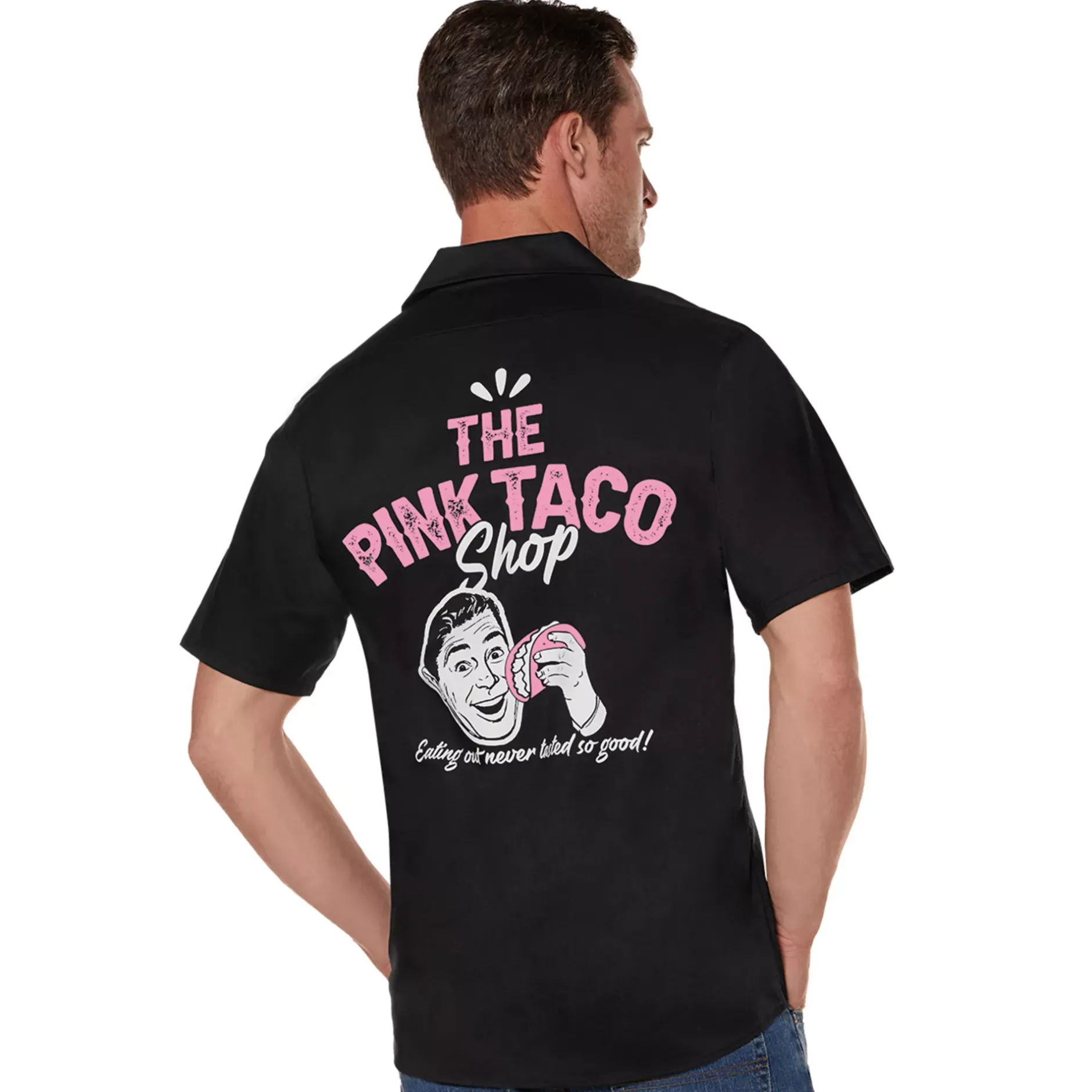 Spirit Halloween The Pink Taco Shop Work Shirt