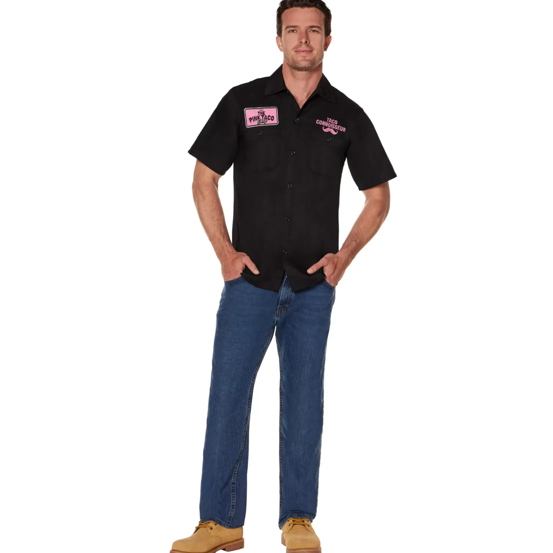 Spirit Halloween The Pink Taco Shop Work Shirt