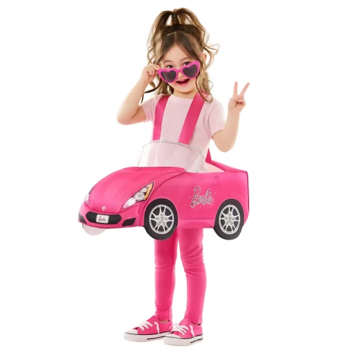Spirit Halloween Toddler Barbie Pink Convertible Ride-Along Costume