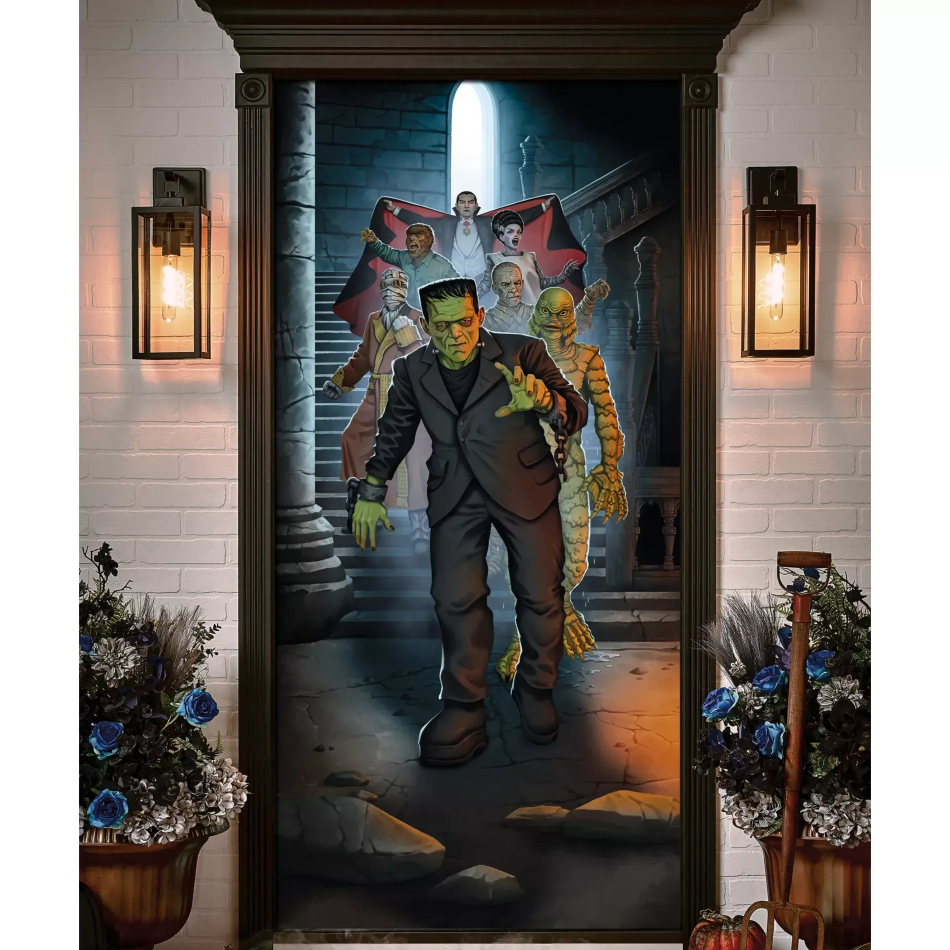 Spirit Halloween Universal Monsters Door Cover