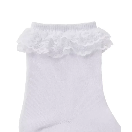 Spirit Halloween White Lace Top Ankle Socks